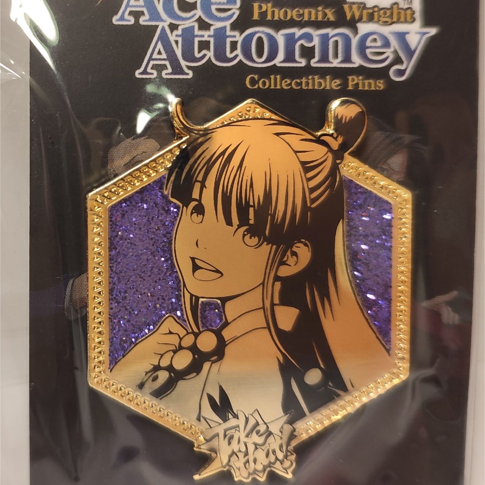Phoenix Wright Ace Attorney Maya Fey Enamel Pin Official Capcom Collectible